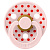 Соска пустышка латексная Studio Colour Anatomical Polka Blossom-Candy Apple от 6+ Bibs 21134277